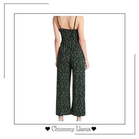 Kaileigh Navy Floral Jumpsuit – Size MP Petite, Breezy One-Piece with Pockets - Picture 2 of 5